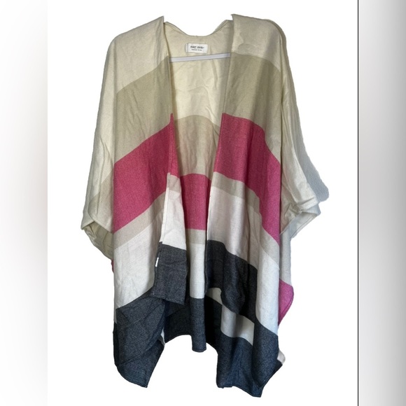 MerSea Thinny Travel Wrap Lightweight Colorblock Pink Cream Navy OS Beachy - Picture 1 of 6